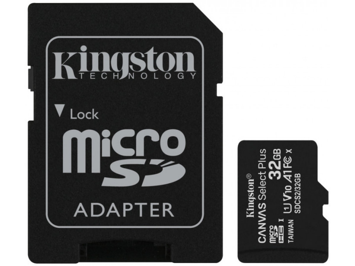 microSDHC (UHS-1) Kingston Canvas Select Plus 32Gb class 10 А1 (R-100MB/s) (adapter SD) (SDCS2/32GB) Фото 4 microSDHC (UHS-1) Kingston Canvas Select Plus 32Gb class 10 А1 (R-100MB/s) (adapter SD) (SDCS2/32GB) на картинке №4