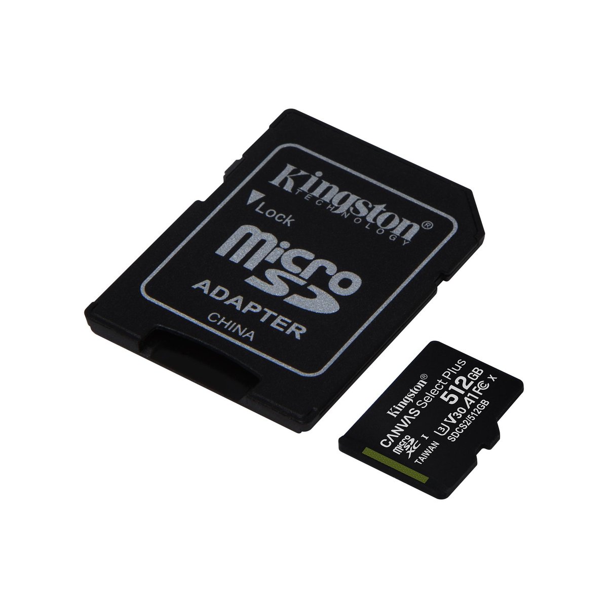 microSDXC (UHS-1) Kingston Canvas Select Plus 512Gb class 10 А1 (R-100MB/s) (adapter SD) (SDCS2/512GB) Фотография №3 microSDXC (UHS-1) Kingston Canvas Select Plus 512Gb class 10 А1 (R-100MB/s) (adapter SD) (SDCS2/512GB) смотреть фото №3
