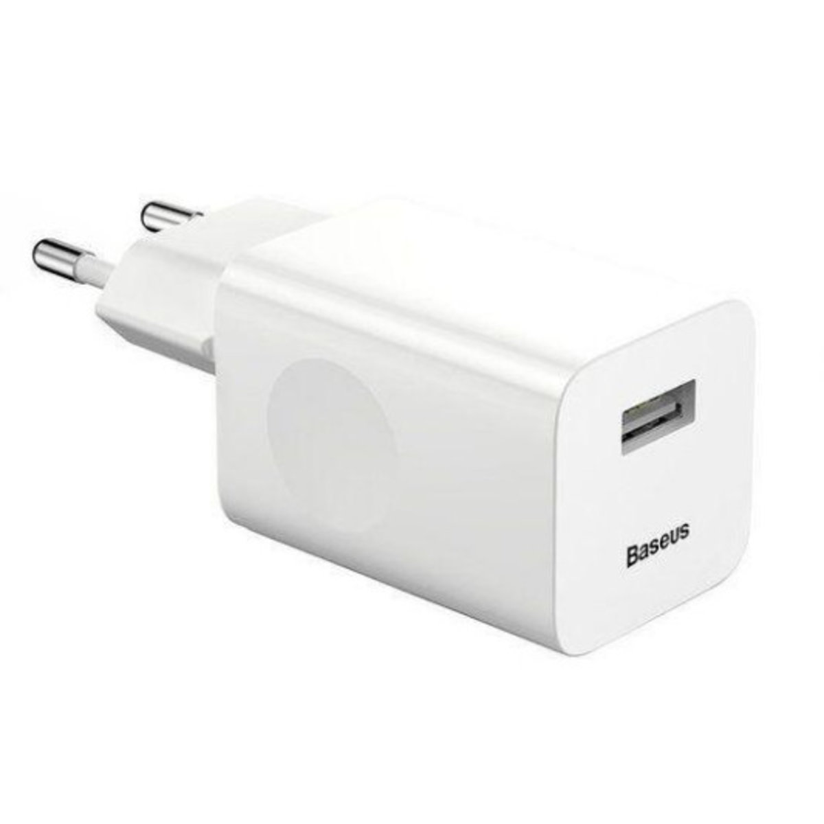Мережевий зарядний пристрій Baseus Home Charger 1USB QC3.0 12V/2A White на картинке №1
