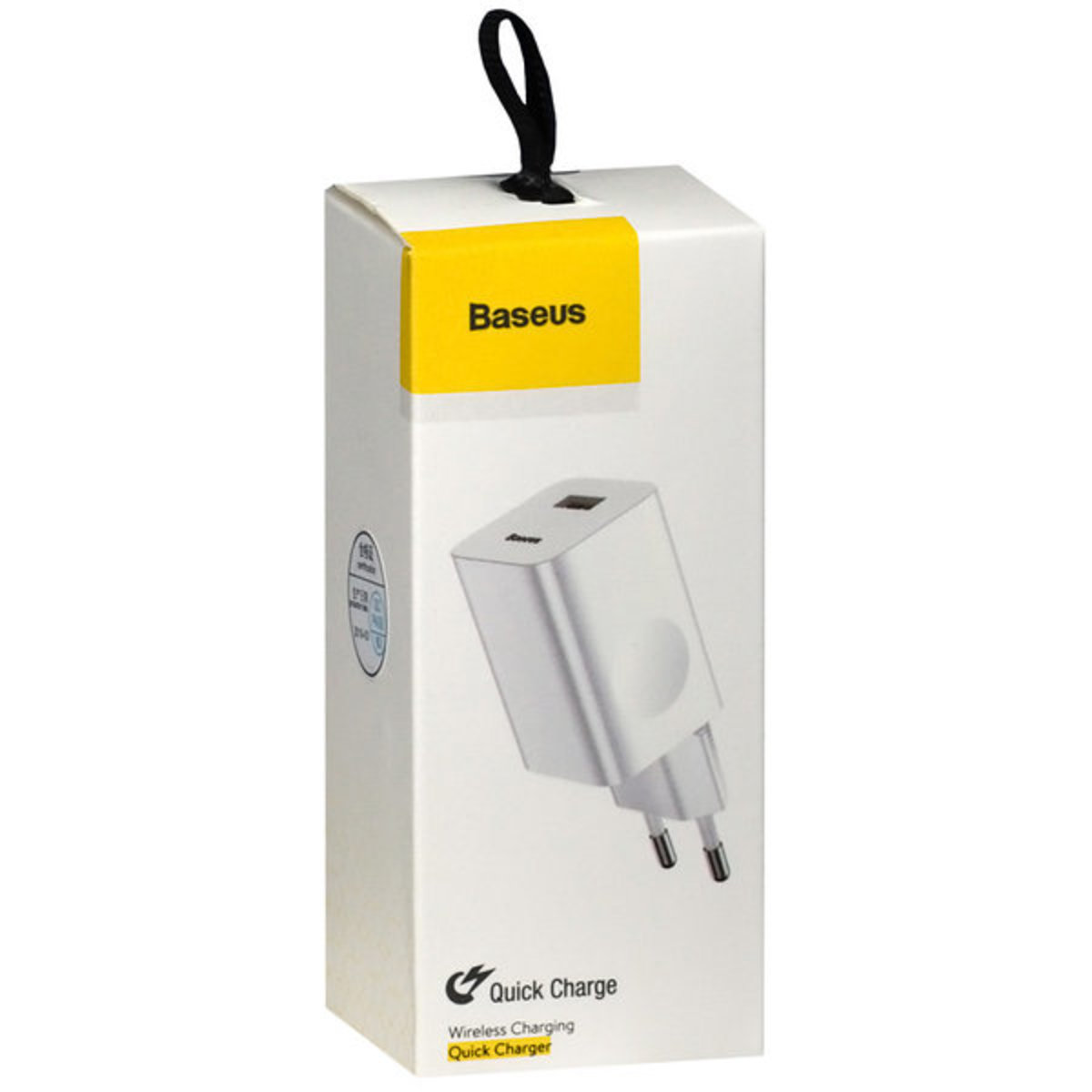 Мережевий зарядний пристрій Baseus Home Charger 1USB QC3.0 12V/2A White на картинке №2