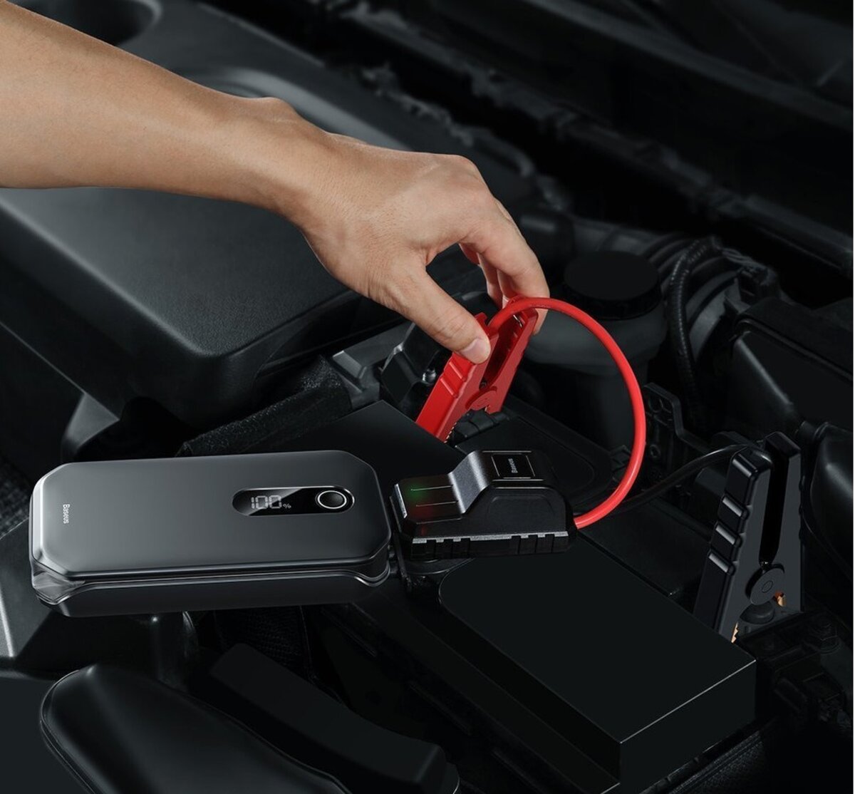 Автомобільний пуско-зарядний пристрій Baseus Super Energy Pro Car Jump Starter (12000mAh)  Black (CRJS03-01) на картинке №6