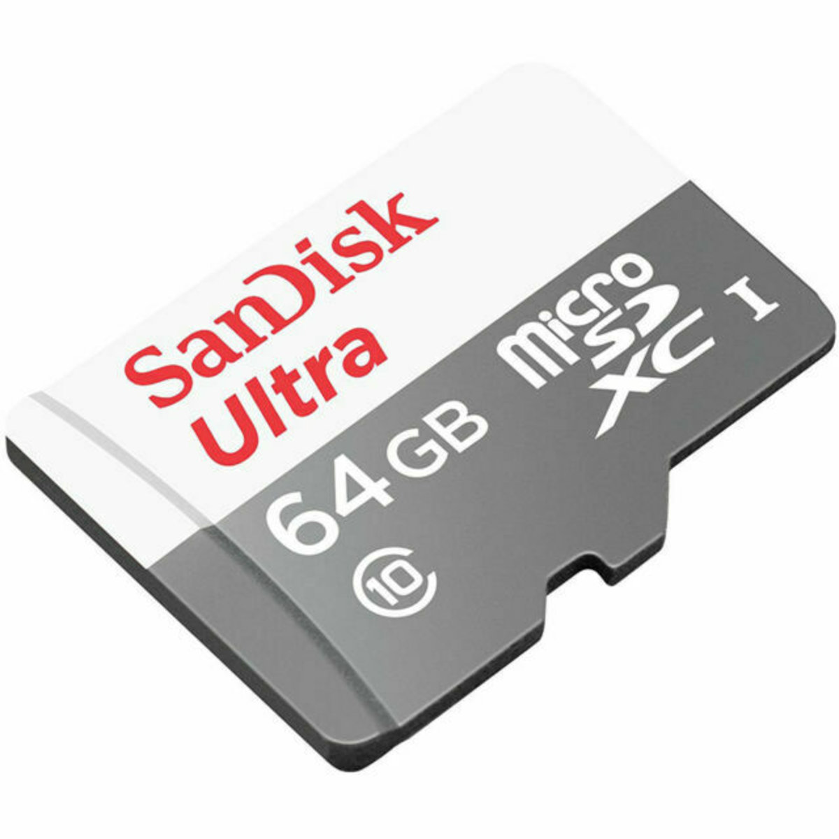 microSDXC (UHS-1) SanDisk Ultra 64Gb class 10 A1 (100Mb/s) (SDSQUNR-064G-GN3MN) Фотография №1 microSDXC (UHS-1) SanDisk Ultra 64Gb class 10 A1 (100Mb/s) (SDSQUNR-064G-GN3MN) смотреть фото №1