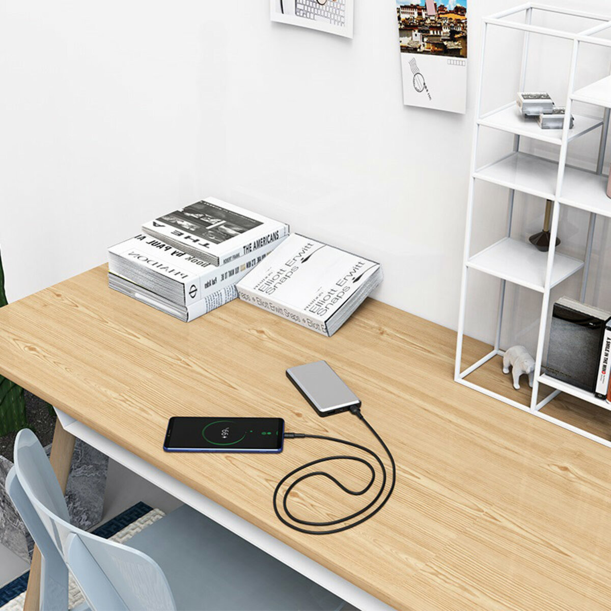 Кабель BOROFONE BX30 USB to Type-C, 3A, 1m, silicone, TPE connectors, Black Фотографія №3 Кабель BOROFONE BX30 USB to Type-C, 3A, 1m, silicone, TPE connectors, Black на малюнкі №3