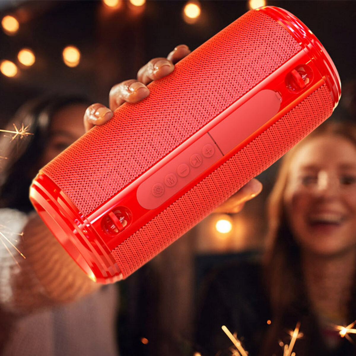Портативна колонка BOROFONE BR12 Amplio sports wireless speaker Red на малюнкі №3