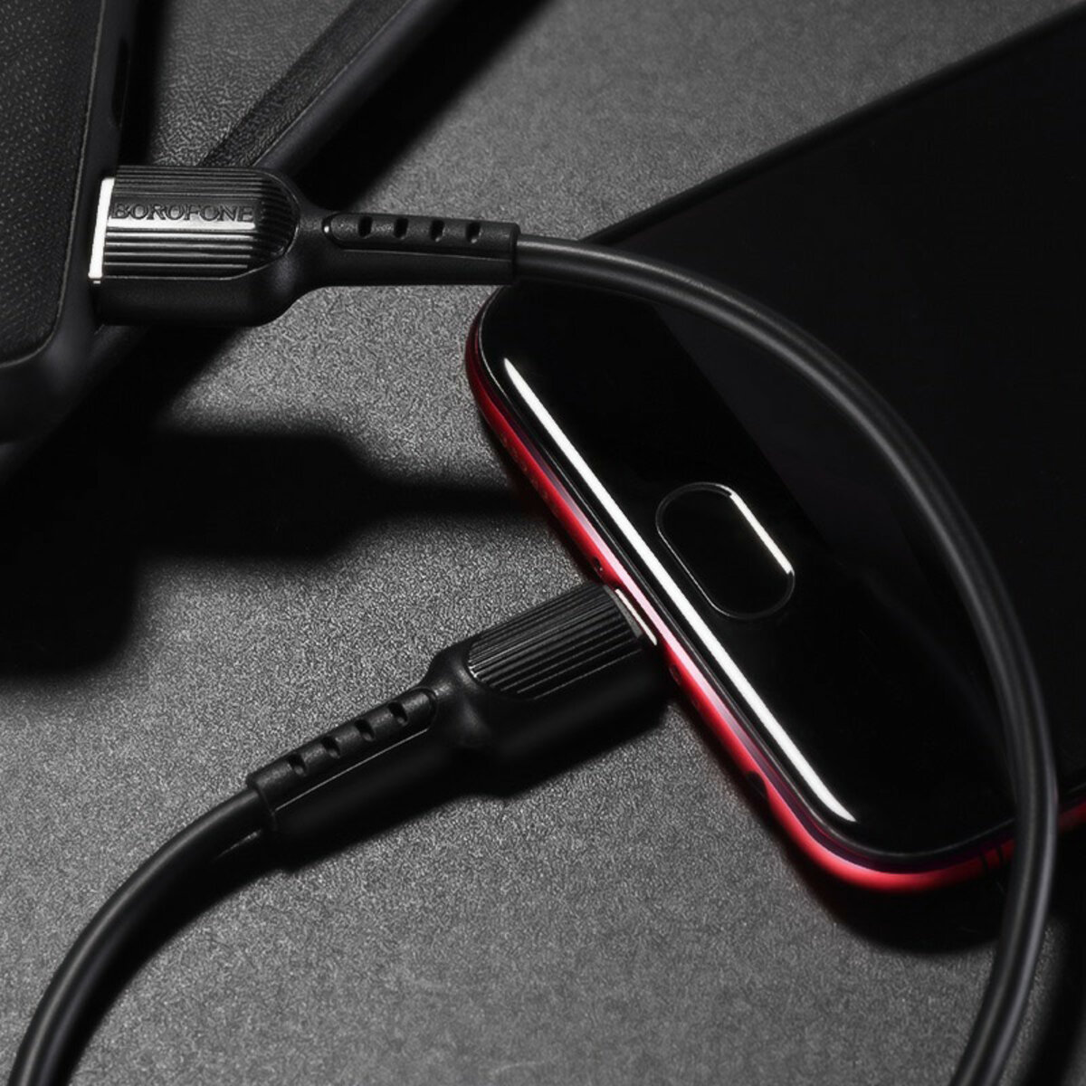 Кабель BOROFONE BX16 USB to Micro 2A, 1m, PVC, TPE connectors, Black на малюнкі №3