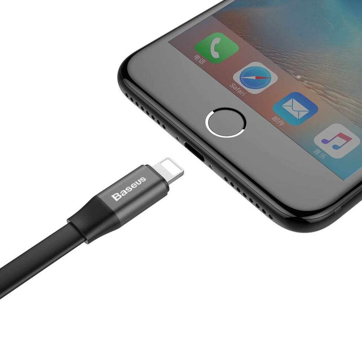 Кабель Baseus Nimble Portable Cable For Apple 23CM Black Фотографія №7 Кабель Baseus Nimble Portable Cable For Apple 23CM Black на малюнкі №7
