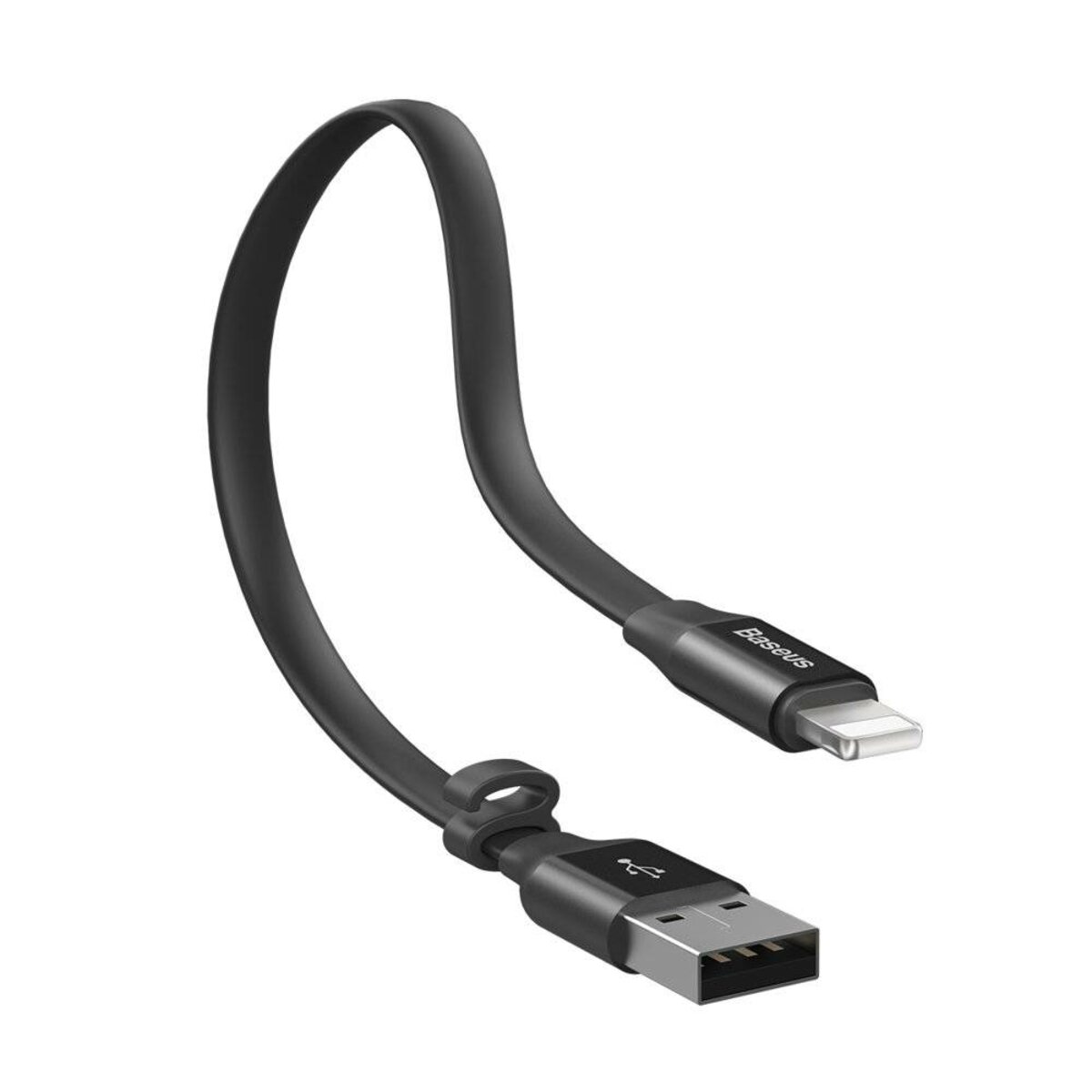 Кабель Baseus Nimble Portable Cable For Apple 23CM Black Фотографія №4 Кабель Baseus Nimble Portable Cable For Apple 23CM Black на малюнкі №4