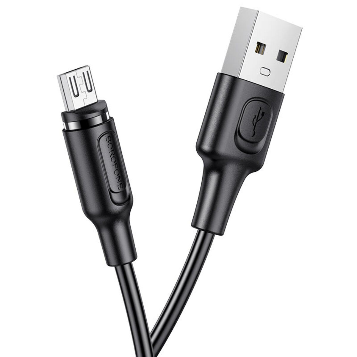 Кабель BOROFONE BX41 USB to Micro 2.4A, 1m, PVC, PVC connectors, magnetic, Black Фотографія №1 Кабель BOROFONE BX41 USB to Micro 2.4A, 1m, PVC, PVC connectors, magnetic, Black на малюнкі №1