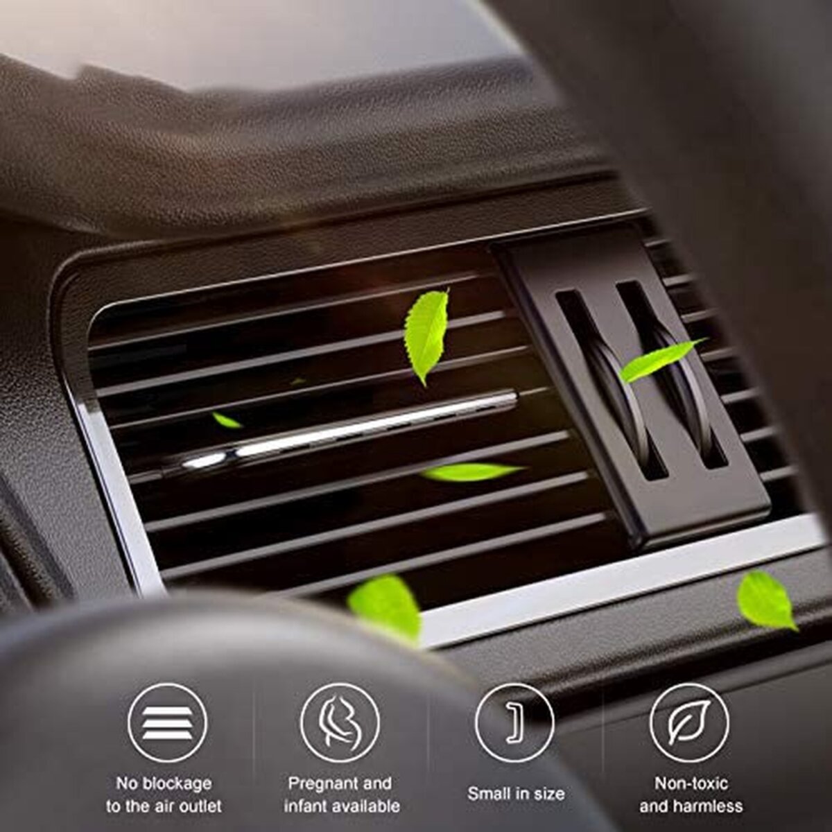 Автомобільний освіжувач повітря Baseus Paddle car air freshener Black (SUXUN-BP01) на малюнкі №5