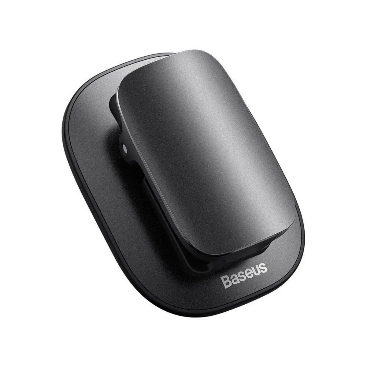 Автомобільний тримач для окулярів Baseus Platinum Vehicle eyewear clip （Paste type） Black (ACYJN-A01) на картинке №2