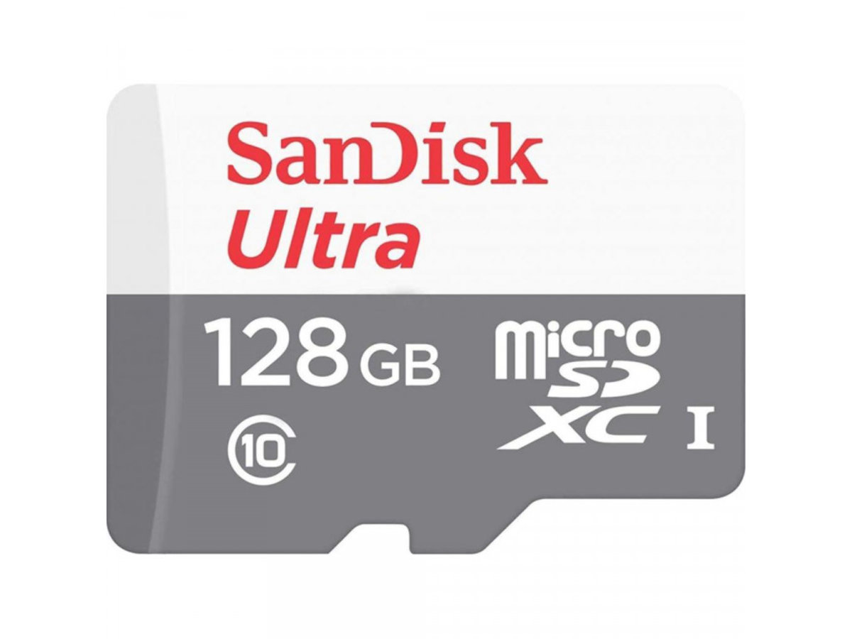 Карта памяті microSDXC (UHS-1) SanDisk Ultra 128Gb class 10 A1 (100Mb/s) (adapter SD) (SDSQUNR-128G-GN3MA) на картинке №1