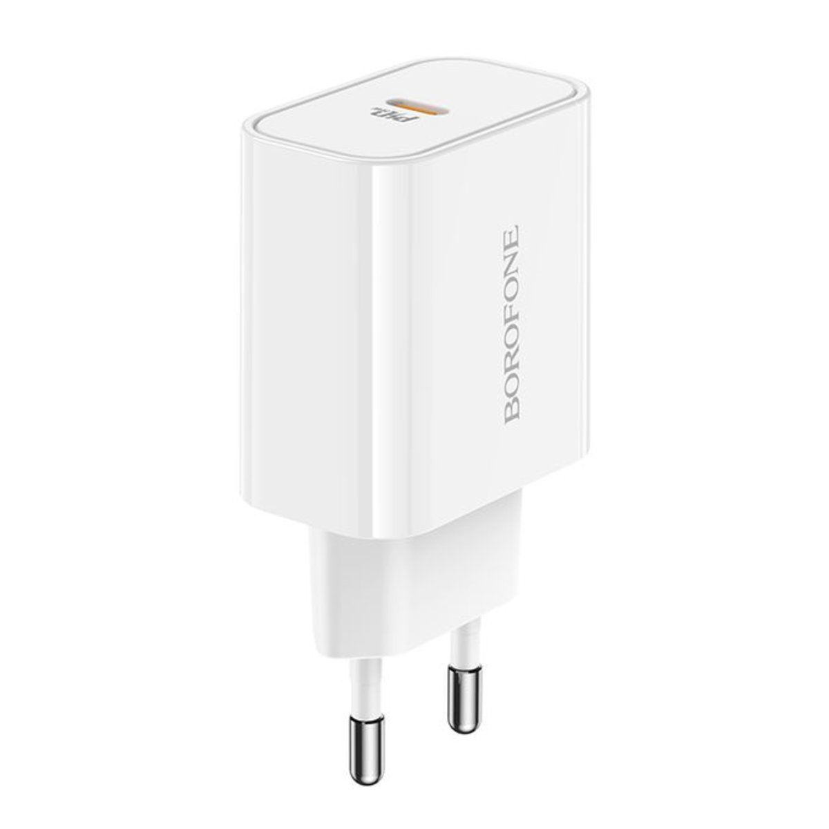 Мережевий зарядний пристрій BOROFONE BA57A Easy Speed single port PD20W charger White (BA57AW) на малюнкі №1