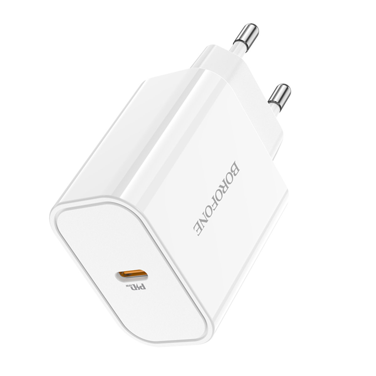 Мережевий зарядний пристрій BOROFONE BA57A Easy Speed single port PD20W charger White (BA57AW) на малюнкі №2
