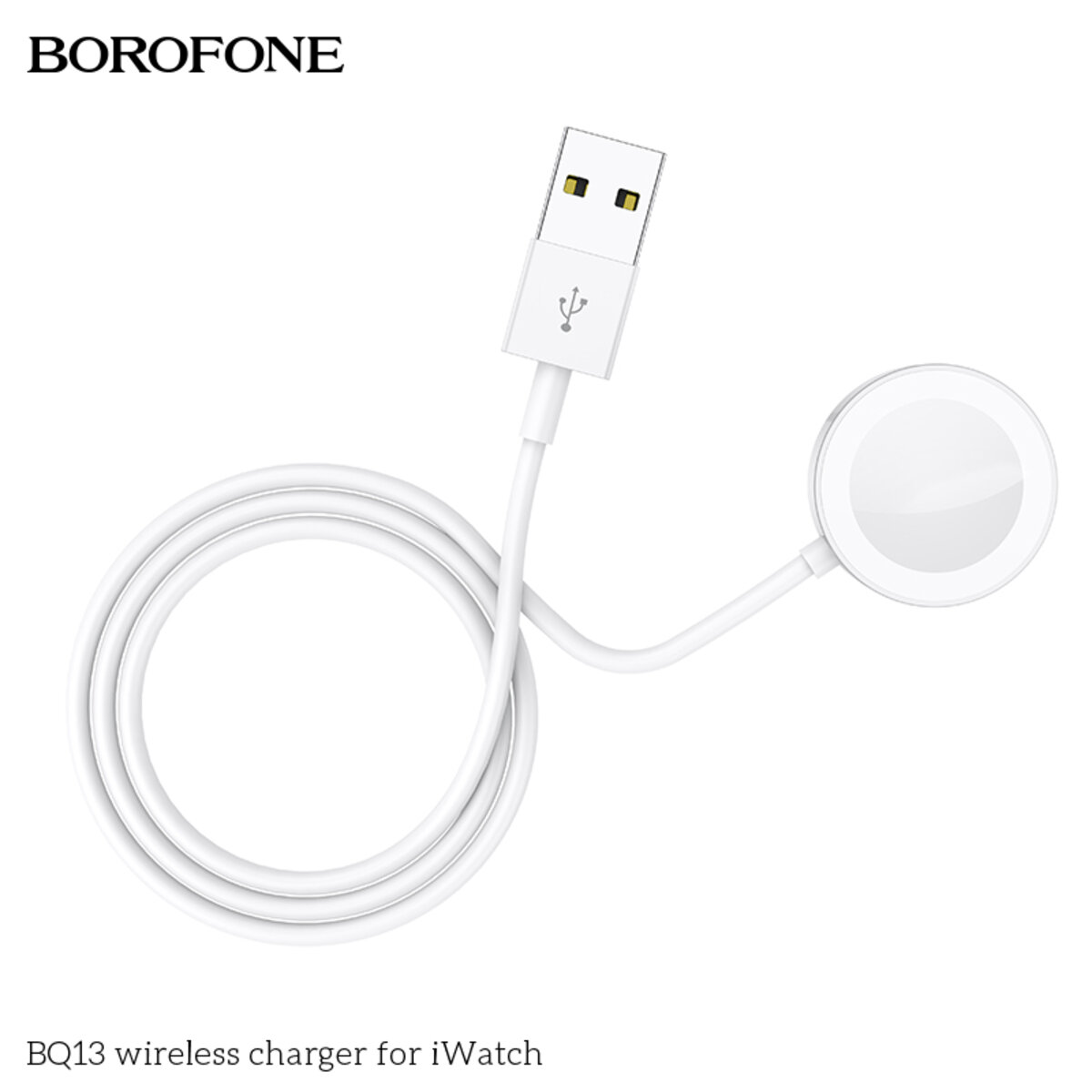 Бездротовий зарядний пристрій BOROFONE BQ13 wireless charger for iWatch White Фотографія №1 Бездротовий зарядний пристрій BOROFONE BQ13 wireless charger for iWatch White на малюнкі №1