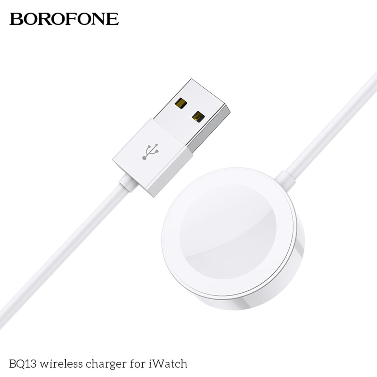 Бездротовий зарядний пристрій BOROFONE BQ13 wireless charger for iWatch White Фотографія №2 Бездротовий зарядний пристрій BOROFONE BQ13 wireless charger for iWatch White на малюнкі №2