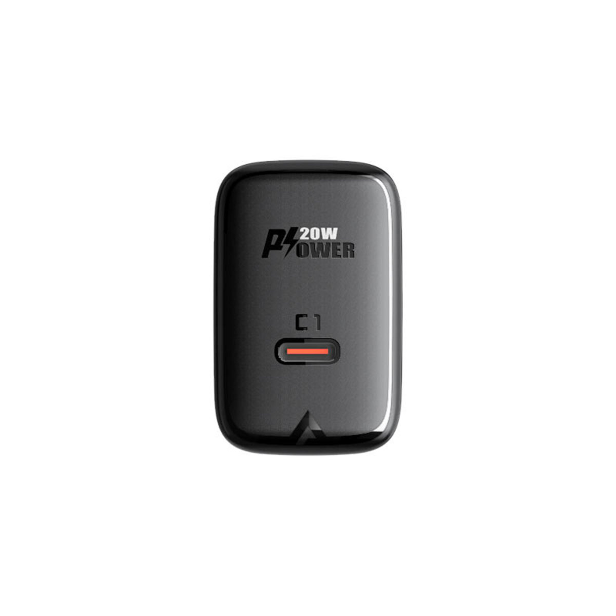 Мережевий зарядний пристрій ACEFAST A1 PD20W single USB-C charger Black на картинке №2