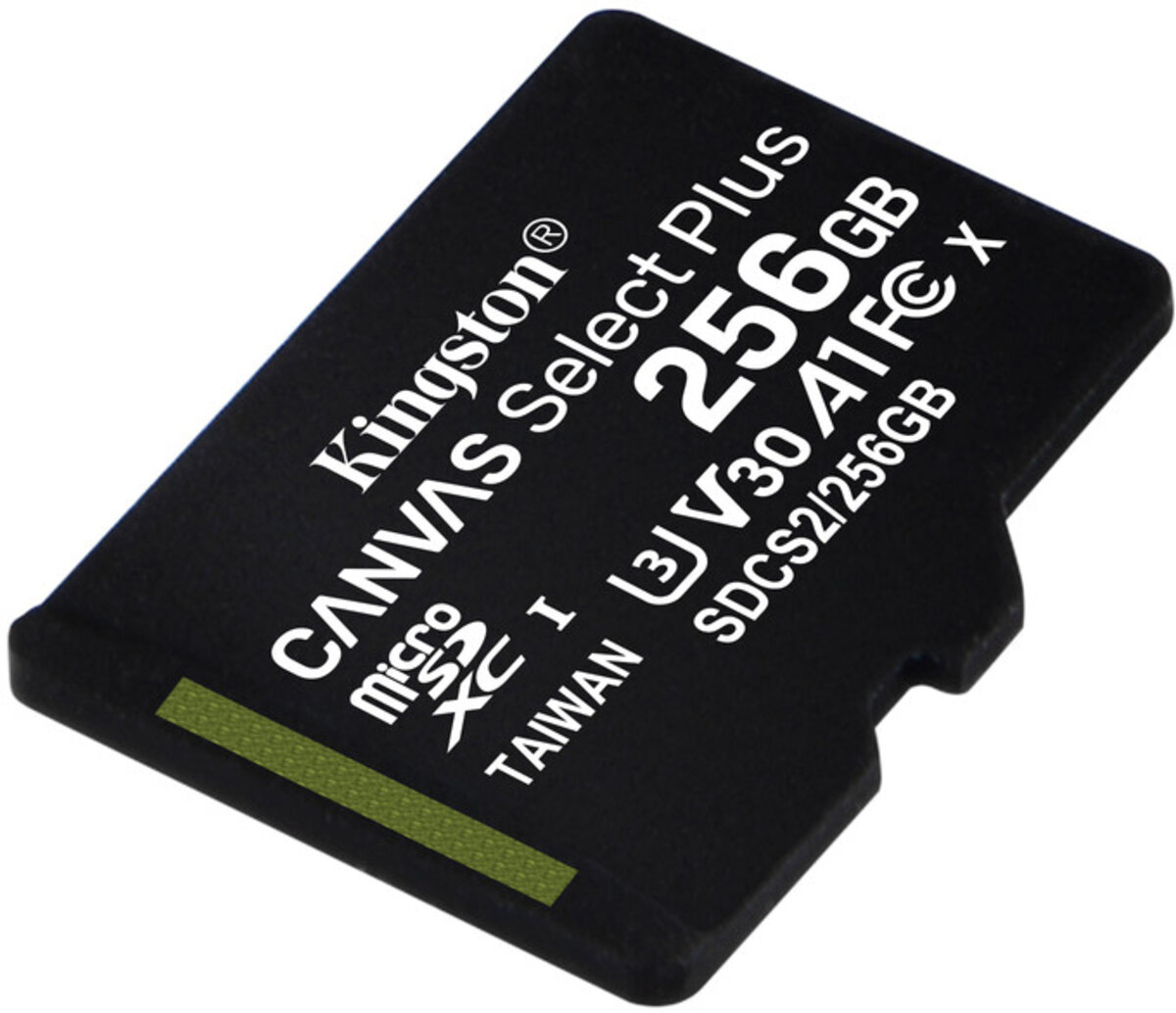 microSDXC (UHS-1) Kingston Canvas Select Plus 256Gb class 10 А1 (R-100MB/s) (SDCS2/256GBSP) Фотография №2 microSDXC (UHS-1) Kingston Canvas Select Plus 256Gb class 10 А1 (R-100MB/s) (SDCS2/256GBSP) смотреть фото №2
