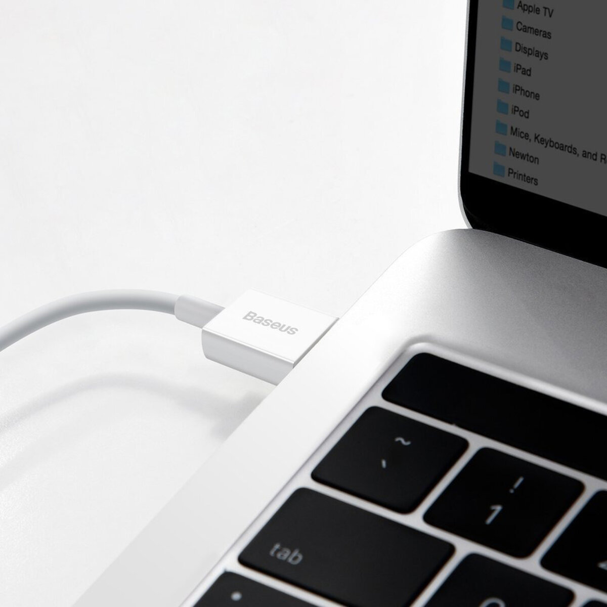 Кабель Baseus Superior Series Fast Charging Data Cable USB to Type-C 66W 2m White на малюнкі №7