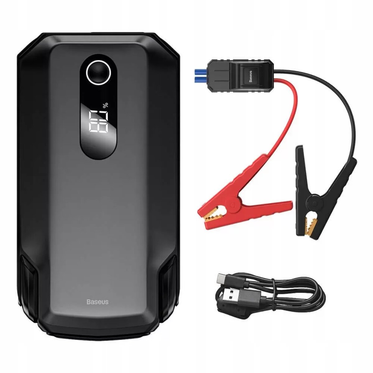 Автомобільний пуско-зарядний пристрій Baseus Super Energy Max Car Jump Starter (20 000mAh) Black (CGNL020001) на картинке №1