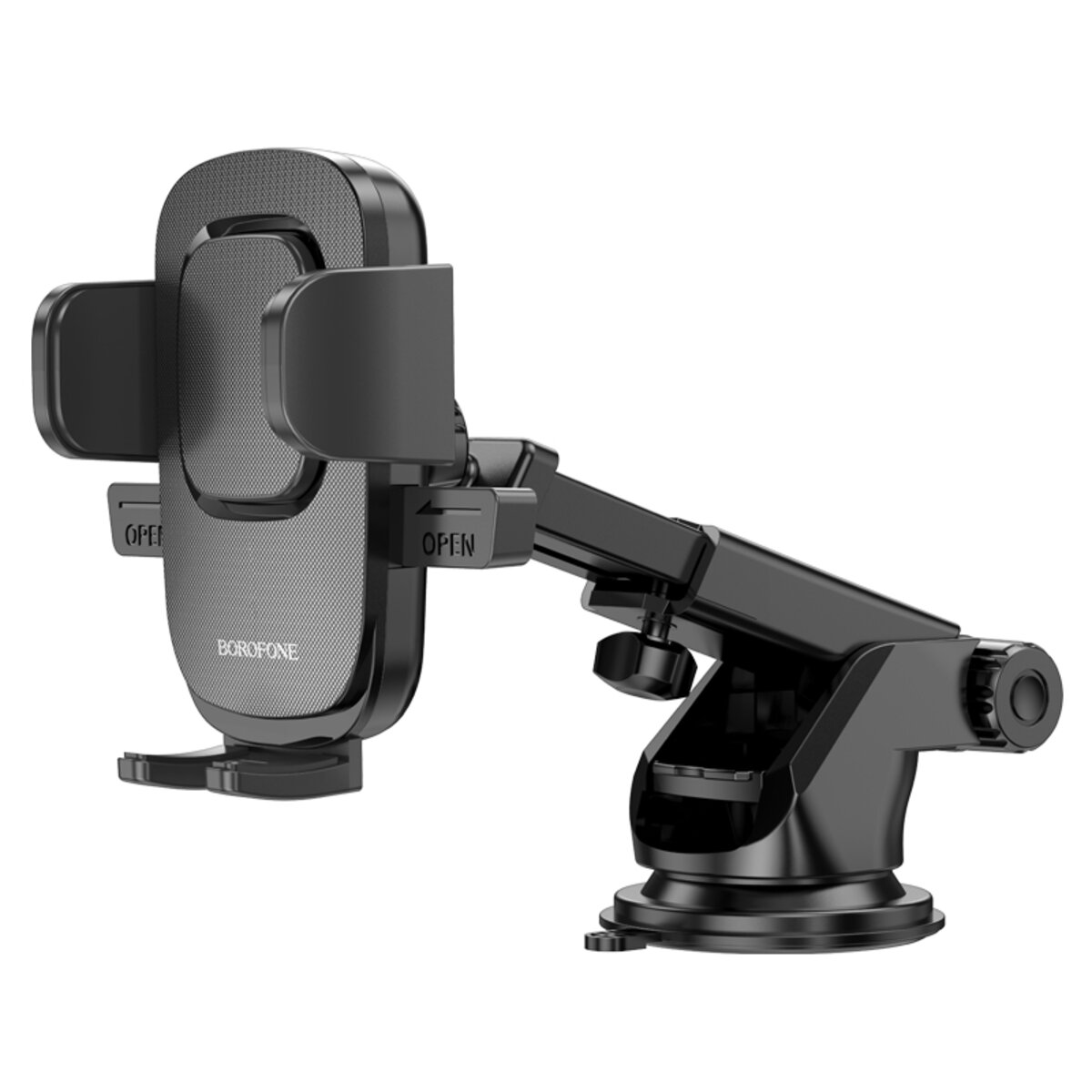 Автотримач для телефона BOROFONE BH60 Dainty center console car holder Black на картинке №2