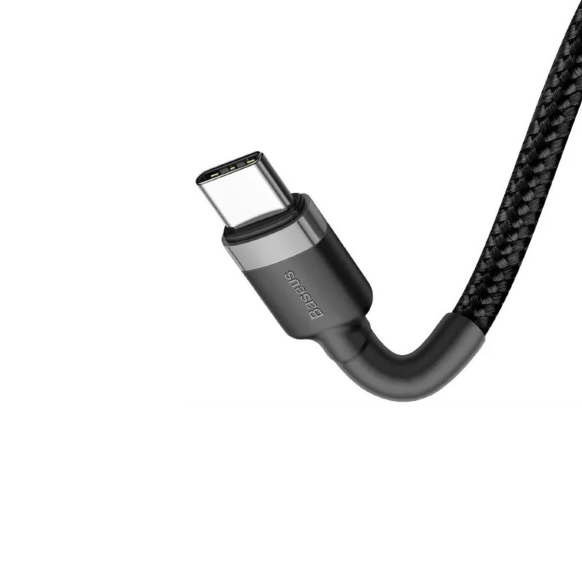 Кабель Baseus Cafule PD2.0 100W flash charging USB Type-C-Type-C cable (20V 5A) 2m Gray+Black на малюнкі №5