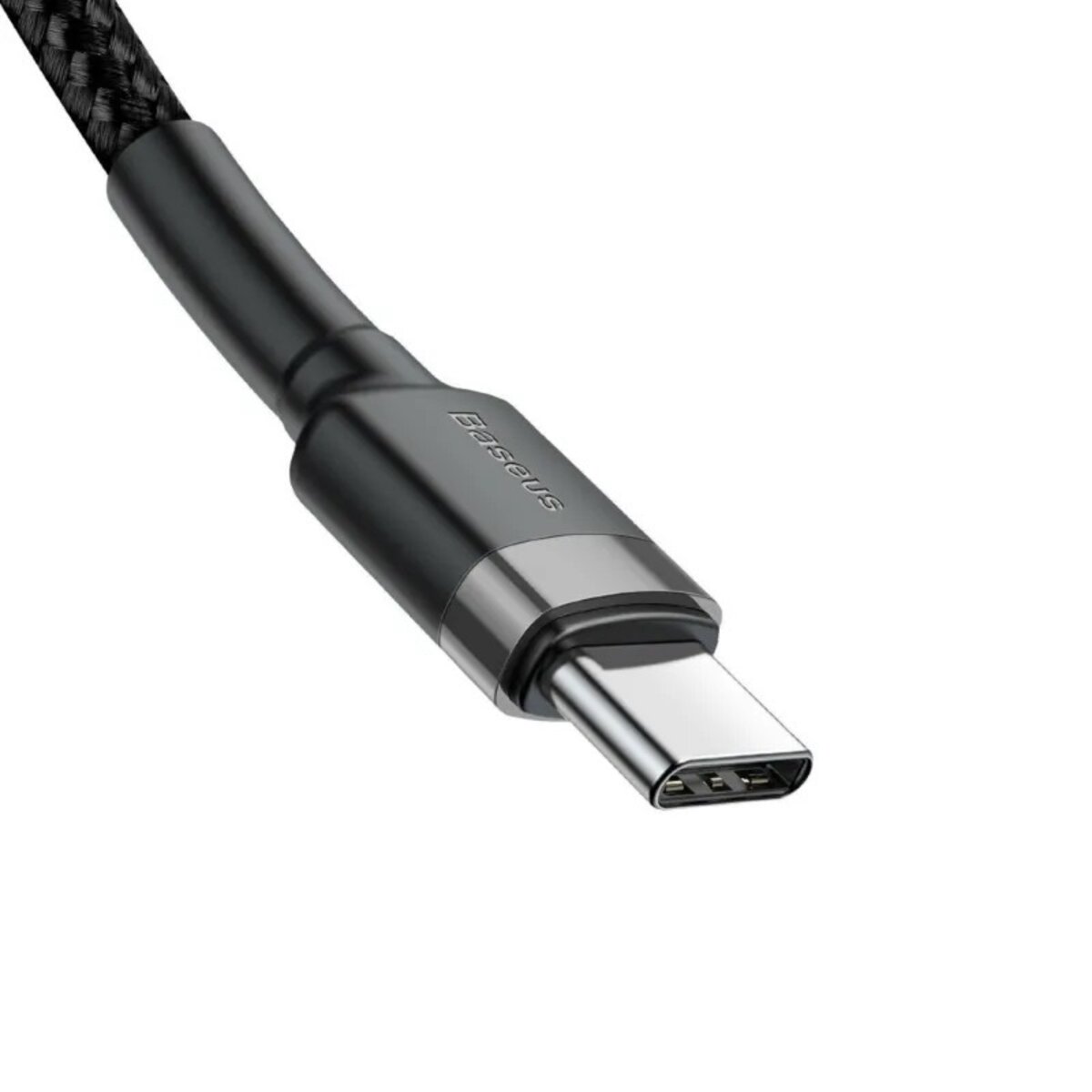 Кабель Baseus Cafule PD2.0 100W flash charging USB Type-C-Type-C cable (20V 5A) 2m Gray+Black на малюнкі №3