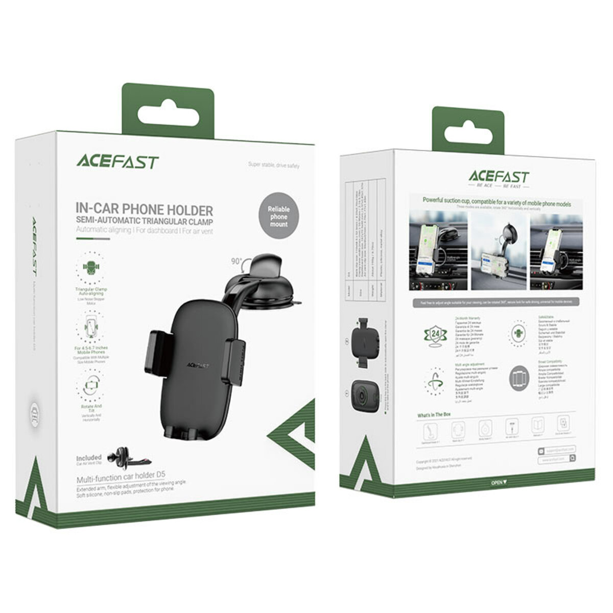 Автотримач для телефона ACEFAST D5 multi-function car holder на картинке №8