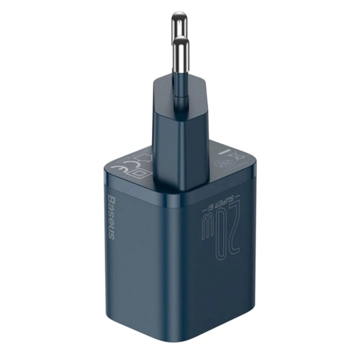 Мережевий зарядний пристрій Baseus Super Si Quick Charger 1C 20W EU Blue на картинке №3