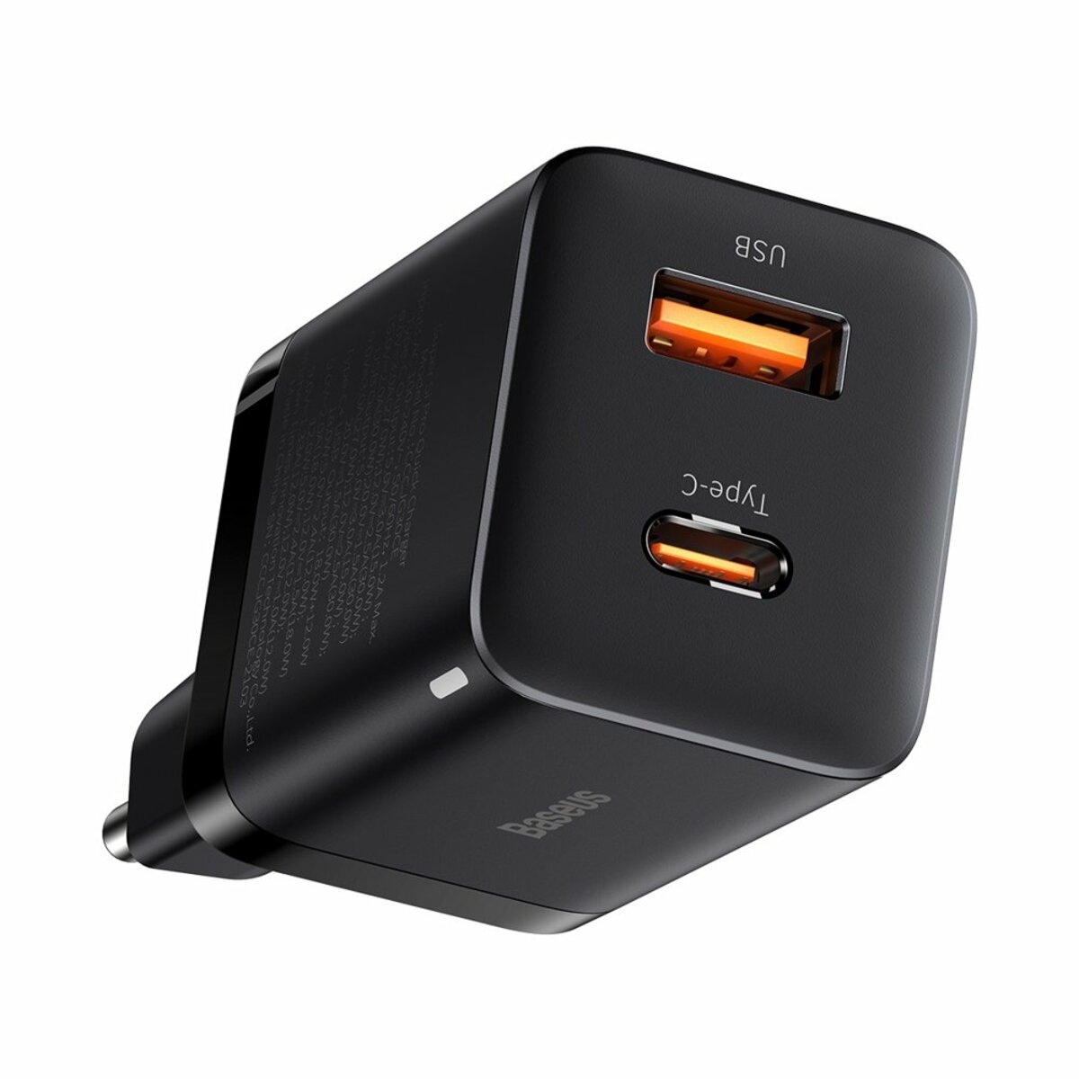 Мережевий зарядний пристрій Baseus Super Si Pro Quick Charger C+U 30W EU Black (CCSUPP-E01) на картинке №4