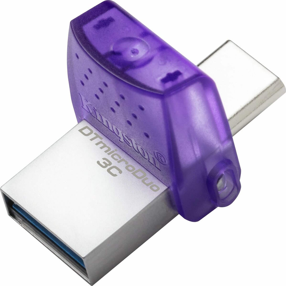 Флеш-накопичувач Kingston USB 3.2 DT microDuo 3C 256GB (Type-A/Type-C) (200Mb/s) (DTDUO3CG3/256GB) на картинке №4