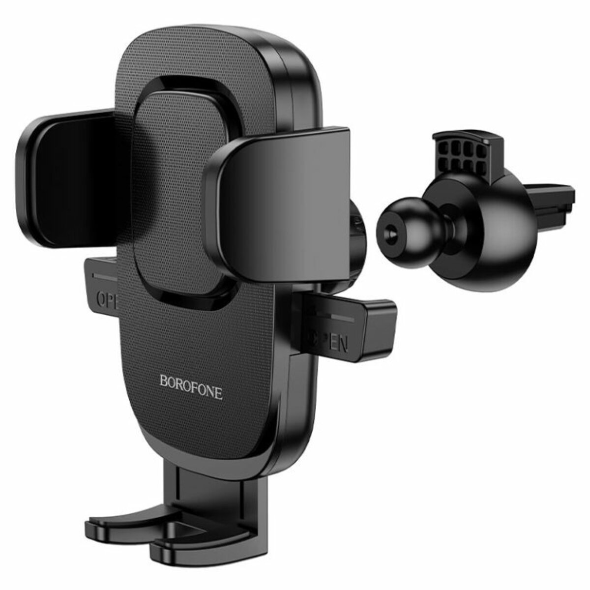 Автотримач для телефона BOROFONE BH69 air outlet car holder Black на малюнкі №3