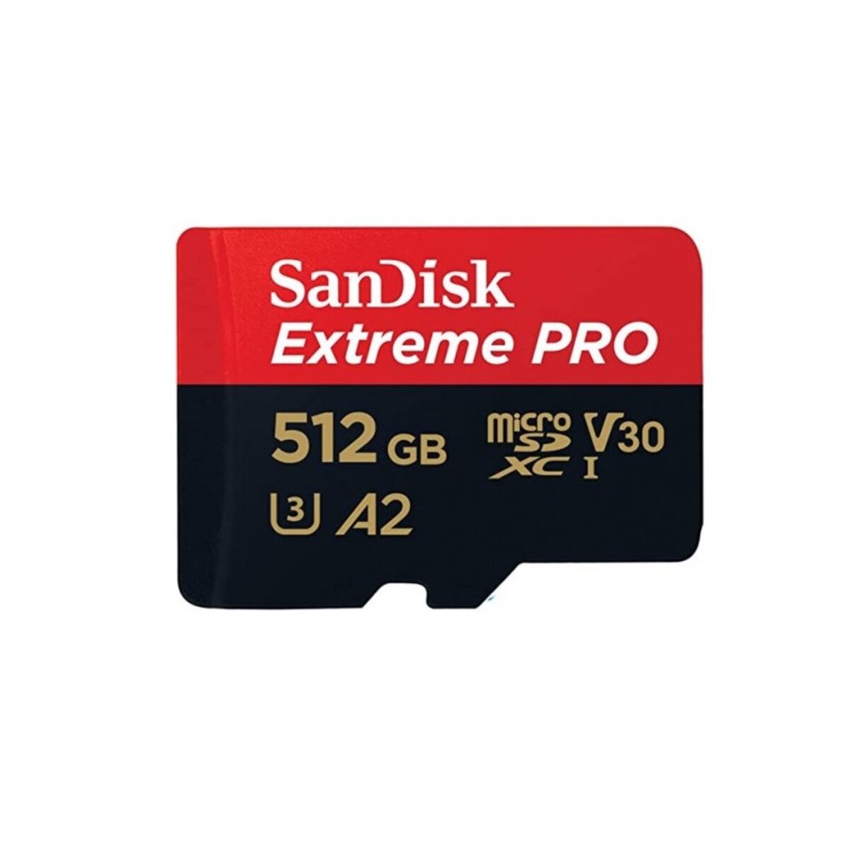 Карта памяті microSDXC (UHS-1 U3) SanDisk Extreme Pro A2 512Gb class 10 V30 (R200MB/s,W140MB/s) (adapter) на малюнкі №1