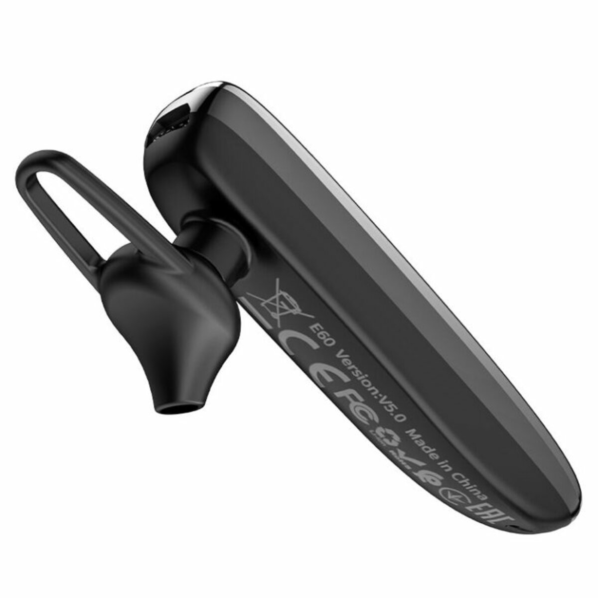 Bluetooth гарнітура HOCO E60 Brightness business BT headset Black Фотографія №3 Bluetooth гарнітура HOCO E60 Brightness business BT headset Black на малюнкі №3