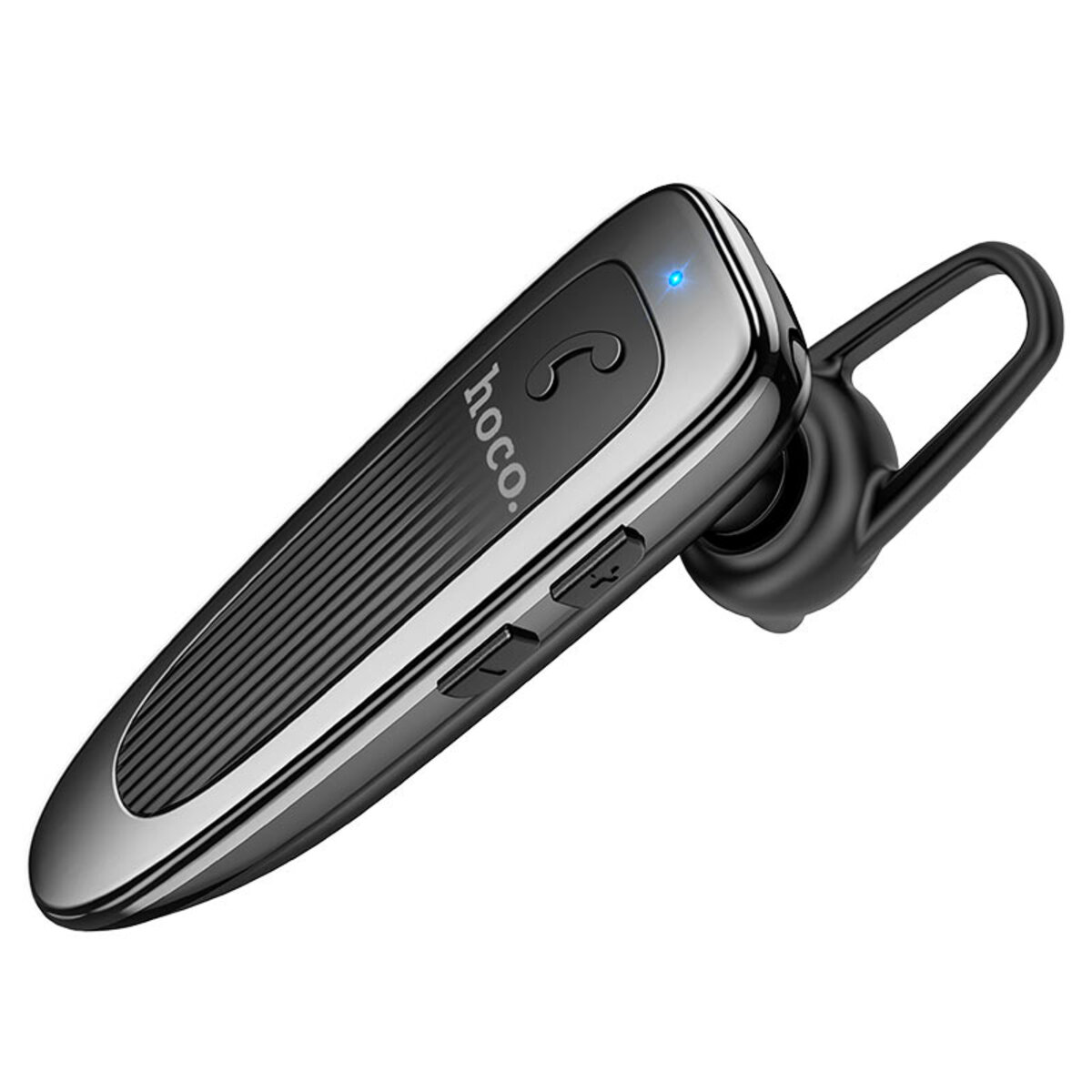 Bluetooth гарнітура HOCO E60 Brightness business BT headset Black Фотографія №1 Bluetooth гарнітура HOCO E60 Brightness business BT headset Black на малюнкі №1