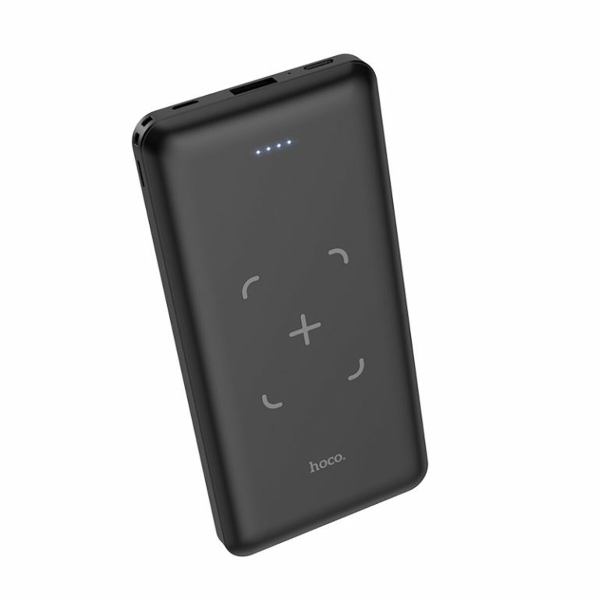 Зовнішній акумулятор HOCO J50 Surf wireless charging mobile power bank(10000mAh) Black (6931474717924) на картинке №3