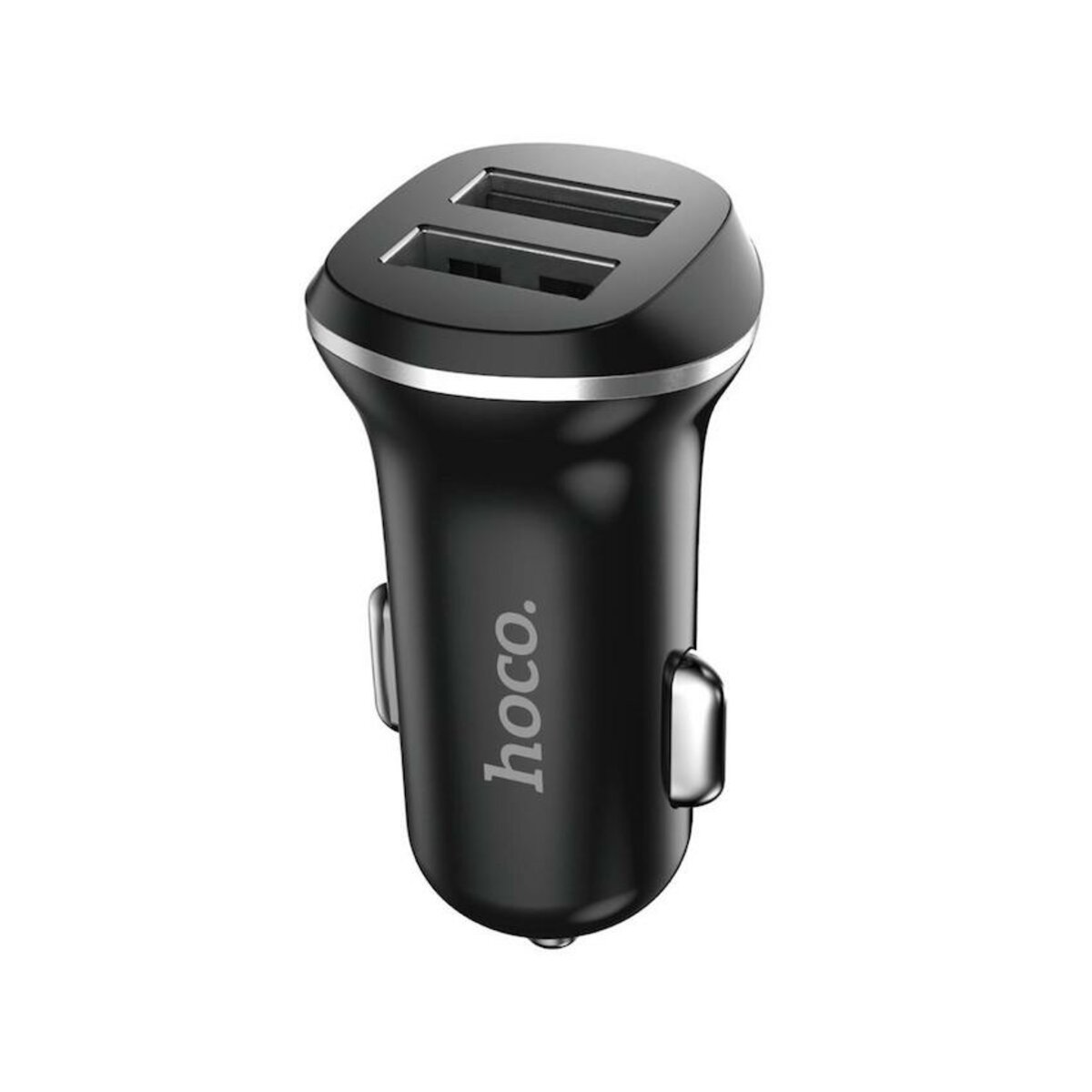 Автомобільний зарядний пристрій HOCO Z1 double ported Car Charger Black на малюнкі №1