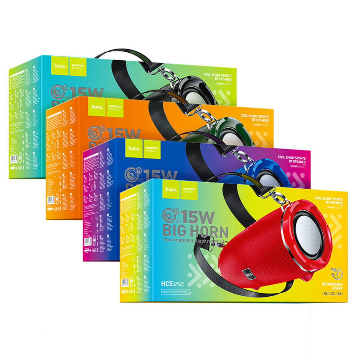 Портативна колонка HOCO HC5 Cool Enjoy sports BT speaker Dark Green на картинке №6