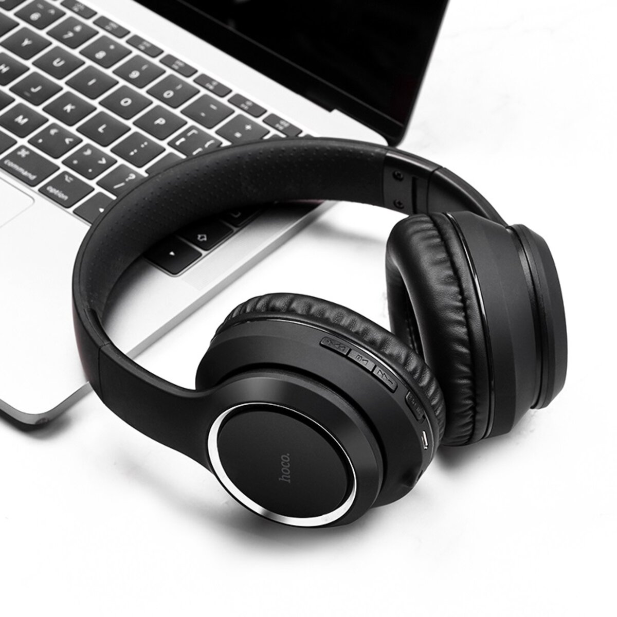 Бездротові навушники HOCO W28 Journey wireless headphones Black Фотографія №2 Бездротові навушники HOCO W28 Journey wireless headphones Black на малюнкі №2
