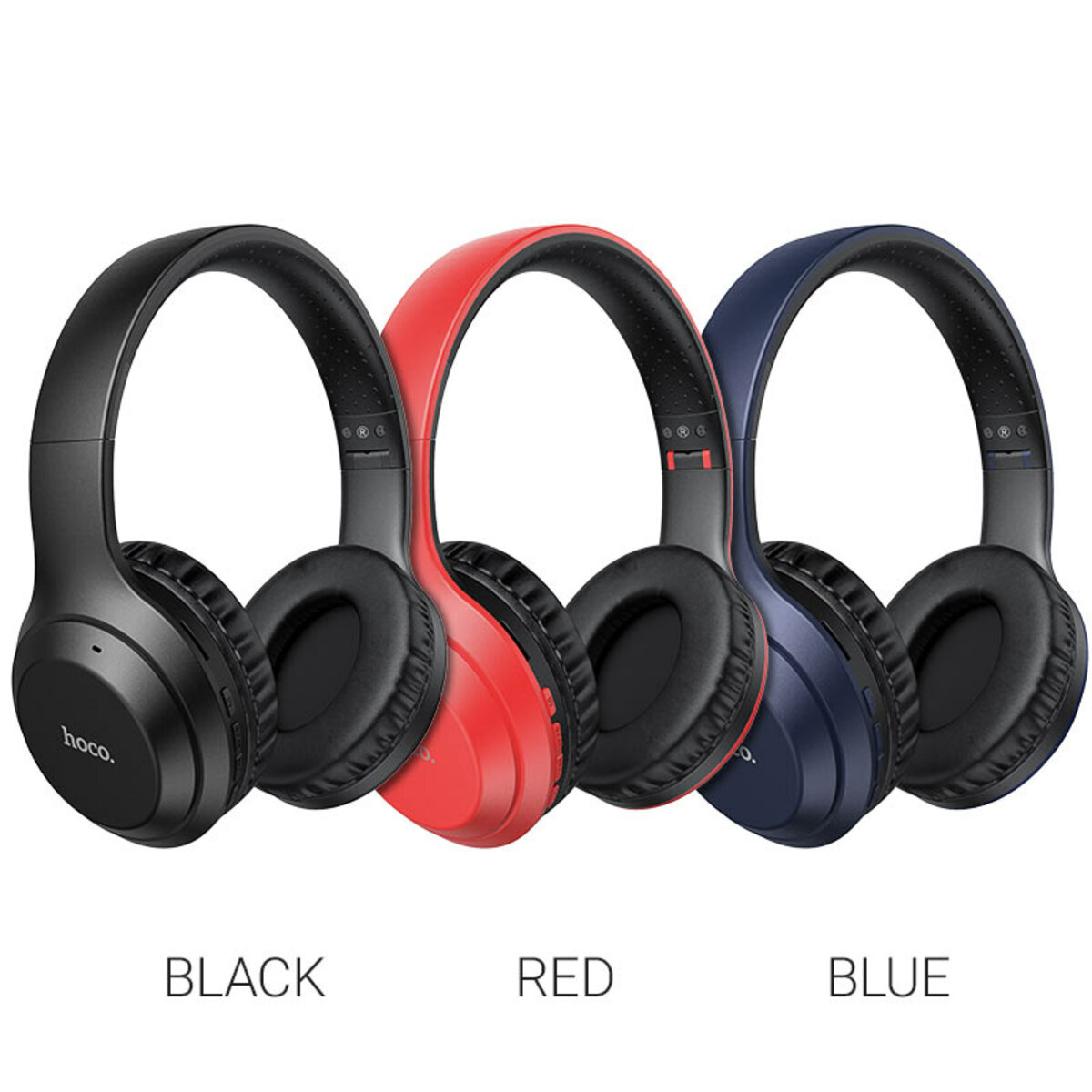 Бездротові навушники HOCO W30 Fun move BT headphones Black на картинке №2