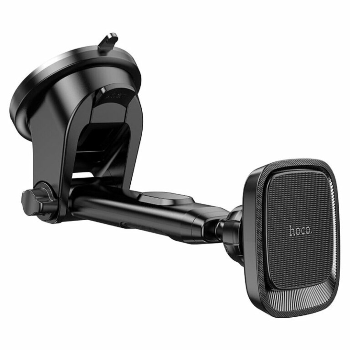 Тримач для мобільного HOCO CA116 Blue Shark center console magnetic car holder Black Metal Gray (6931474777874) смотреть фото №3