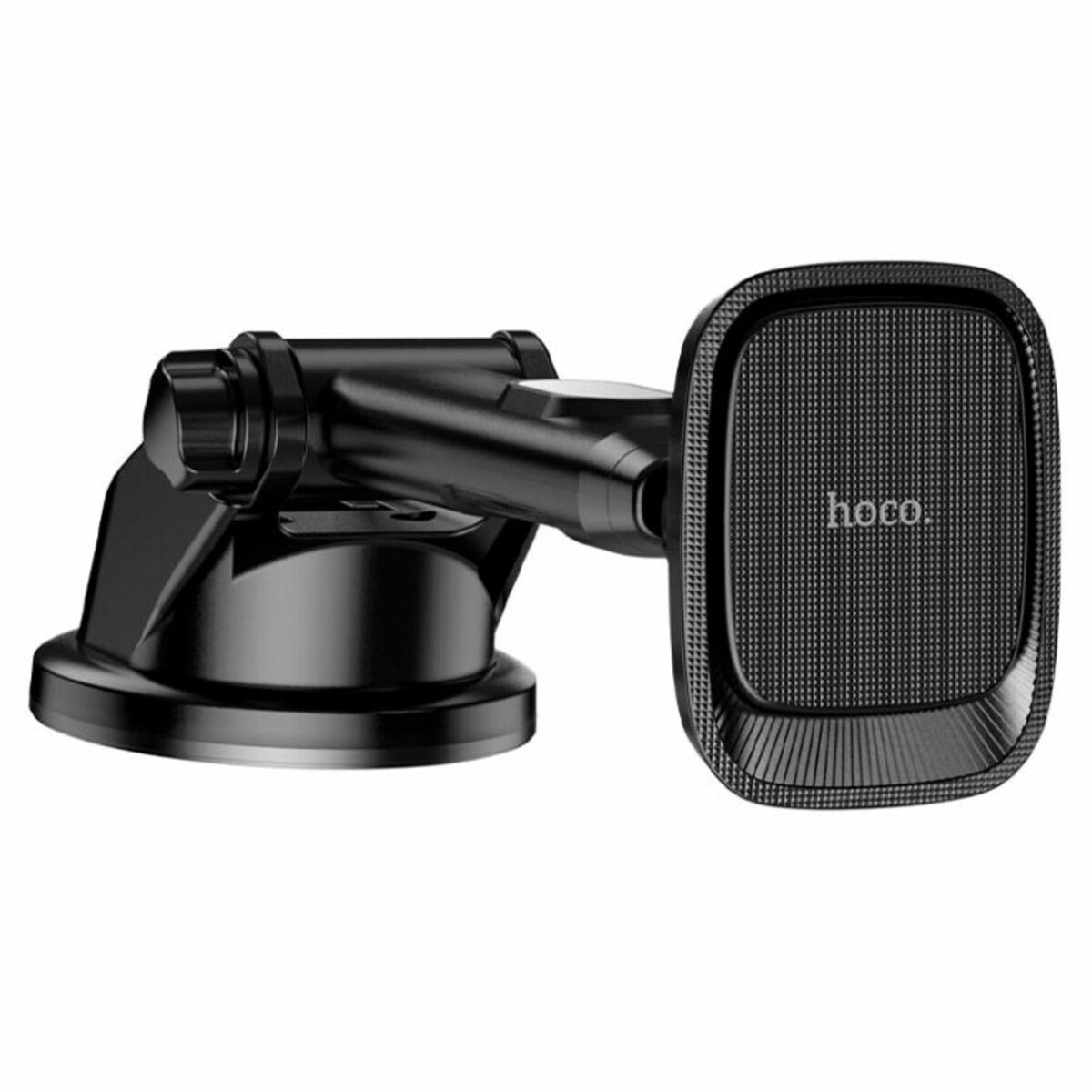 Тримач для мобільного HOCO CA116 Blue Shark center console magnetic car holder Black Metal Gray (6931474777874) смотреть фото №2
