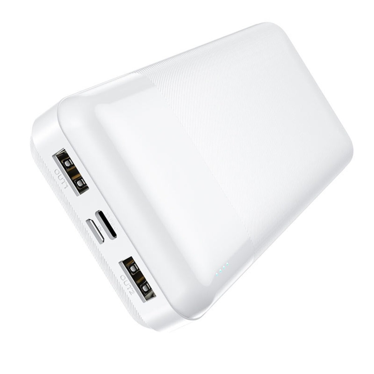 Зовнішній акумулятор HOCO J72A Easy travel power bank(20000mAh) White на малюнкі №4