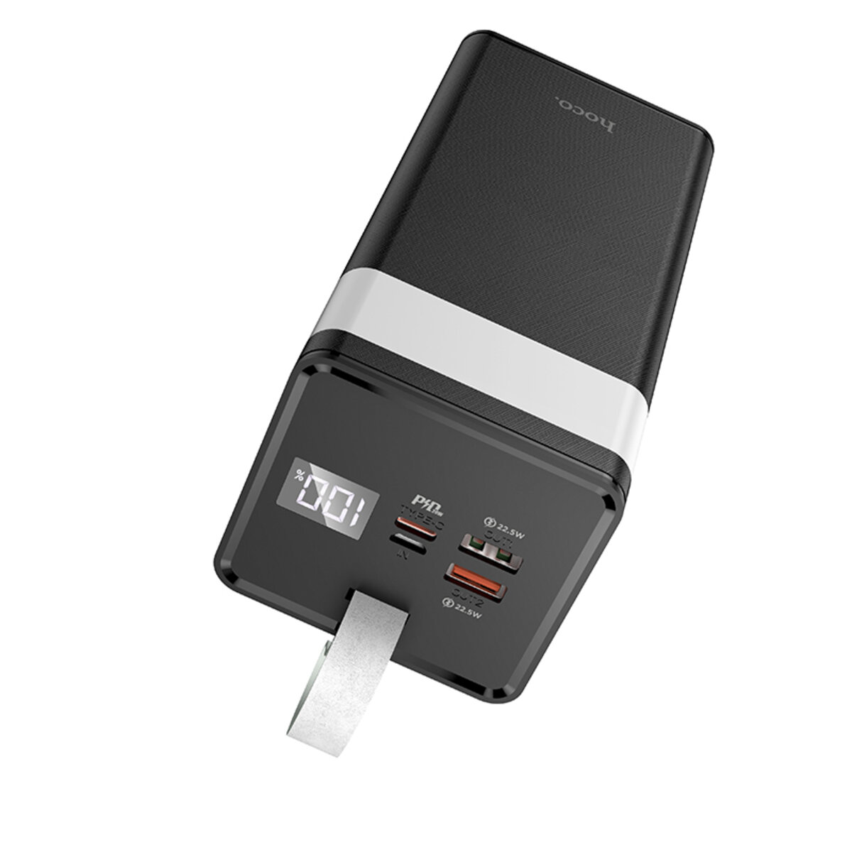 Зовнішній акумулятор HOCO J86A Powermaster 22.5W fully compatible power bank(50000mAh) Black на картинке №2