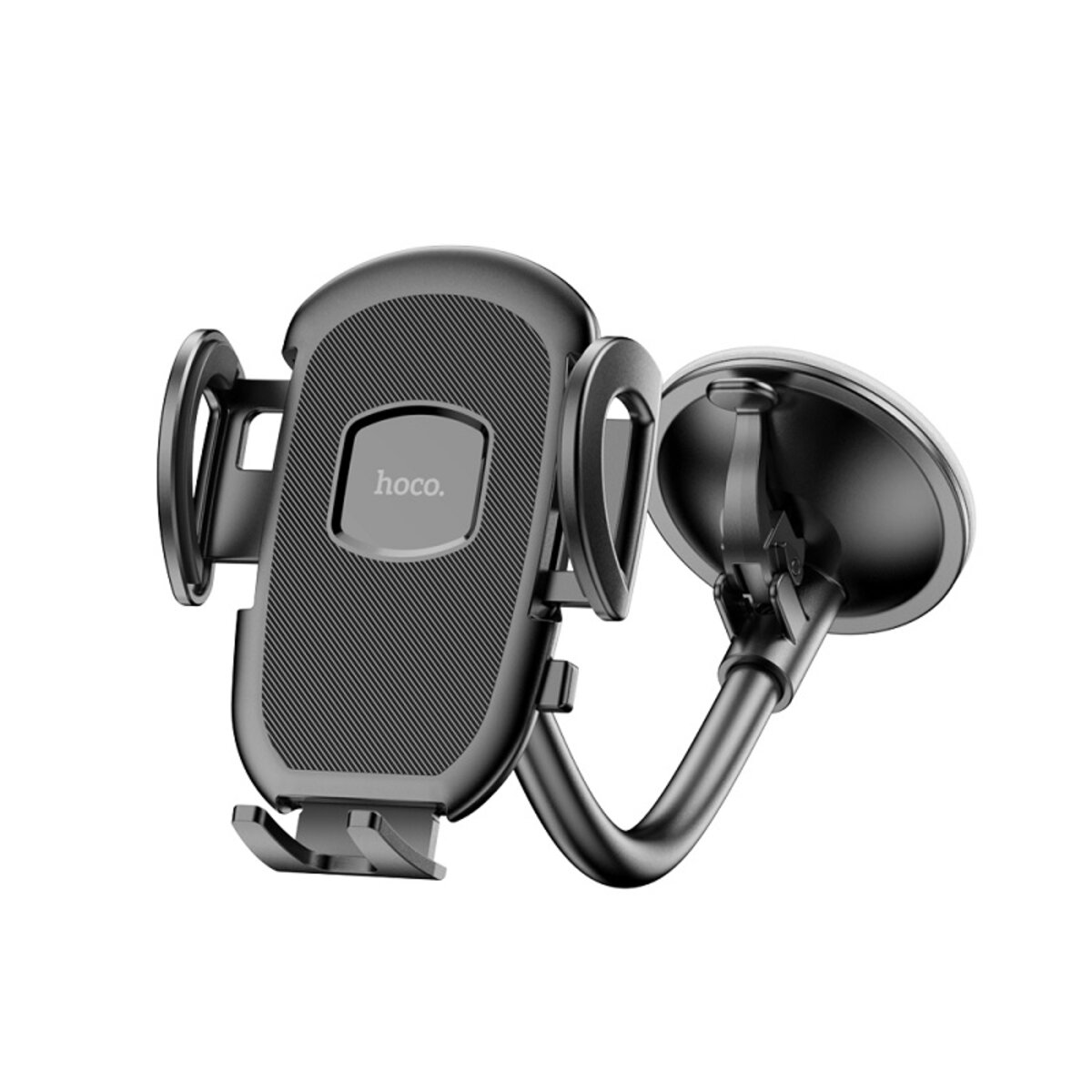 Автотримач для телефона HOCO H10 General car holder(windshield) Black на малюнкі №4