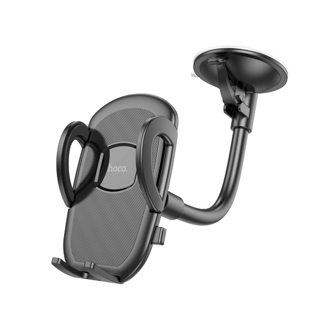 Автотримач для телефона HOCO H10 General car holder(windshield) Black на малюнкі №1