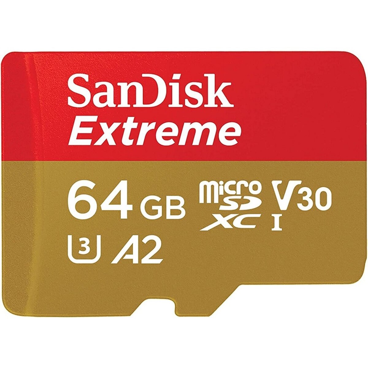 Карта памяті microSDXC (UHS-1 U3) SanDisk Extreme A2 64Gb class 10 V30 (R170MB/s,W80MB/s) (adapter SD) (SDSQXAH-064G-GN6MA) Фото 2 Карта памяті microSDXC (UHS-1 U3) SanDisk Extreme A2 64Gb class 10 V30 (R170MB/s,W80MB/s) (adapter SD) (SDSQXAH-064G-GN6MA) на картинке №2