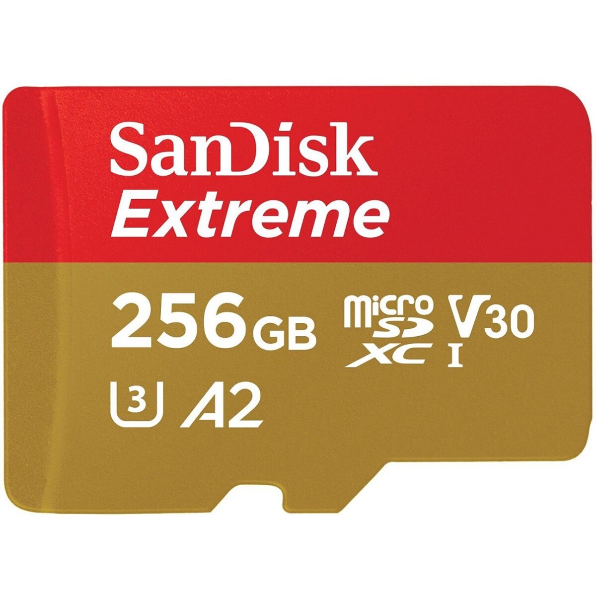microSDXC (UHS-1 U3) SanDisk Extreme A2 256Gb class 10 V30 (R190MB/s,W130MB/s) (adapter SD) (SDSQXAV-256G-GN6MA) смотреть фото №1