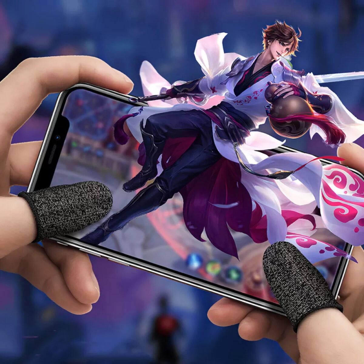 Напальчник ігровий HOCO GM4 Phantom Superconducting fiber mobile game finger cots(silver Fiber) (6931474750297) Фотография №5 Напальчник ігровий HOCO GM4 Phantom Superconducting fiber mobile game finger cots(silver Fiber) (6931474750297) смотреть фото №5