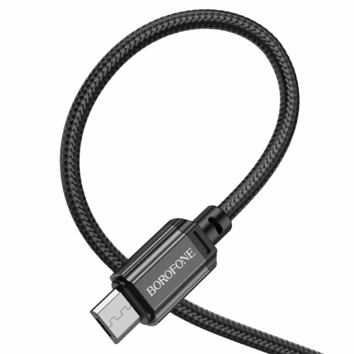 Кабель BOROFONE BX87 Sharp charging data cable for Micro Black (BX87MB) на картинке №3