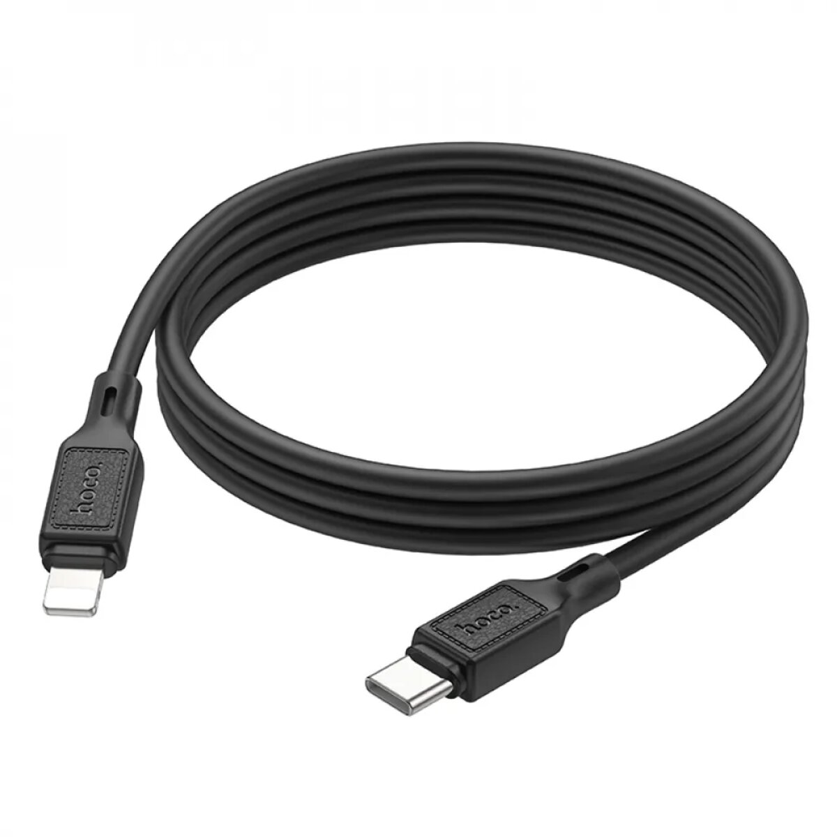 Кабель HOCO X90 Cool silicone PD charging data cable for iP Black на малюнкі №4